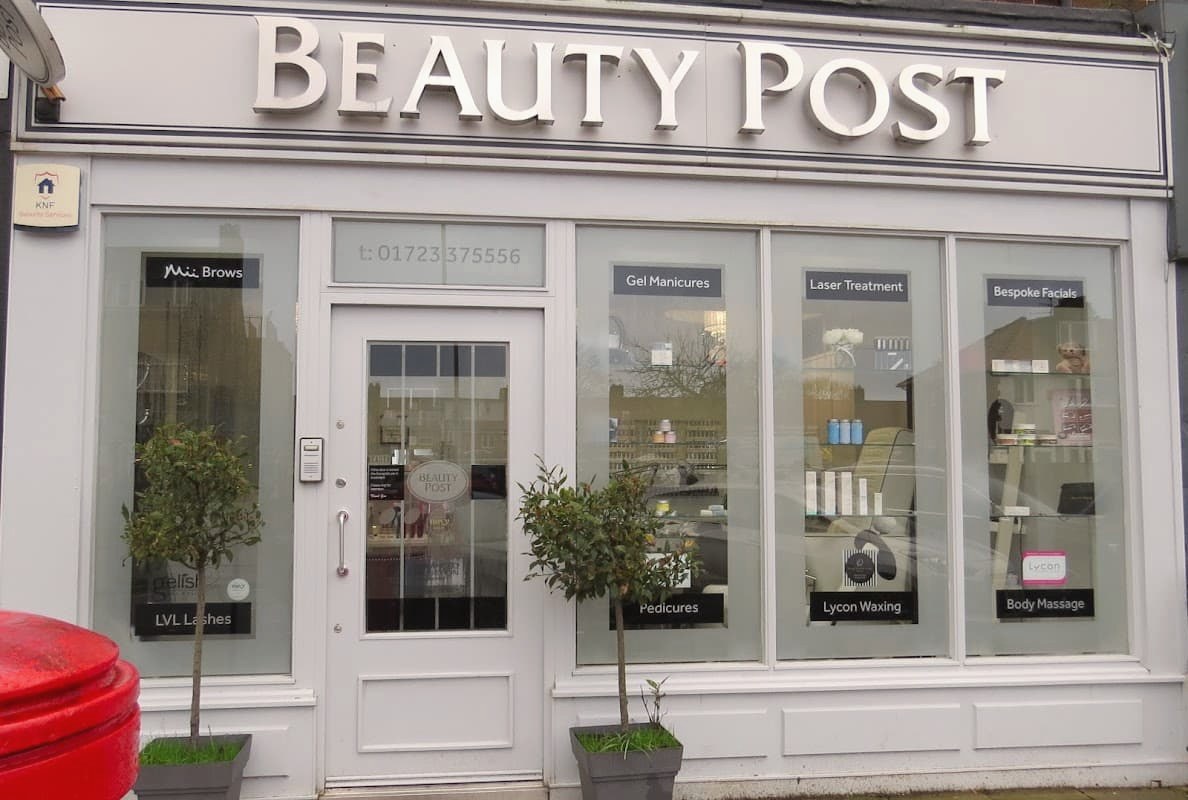 The Beauty Post shopfront on Newlands Park Drive, Scarborough